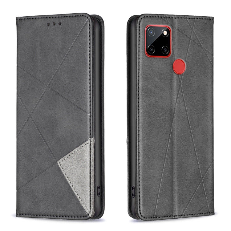 Rhombus Texture Magnetic Leather Phone Case, For Nokia C12, For Nokia C22, For Nokia C32, For Realme C33, For Motorola Edge 40 Pro 5G / Moto X40 /X40 Pro