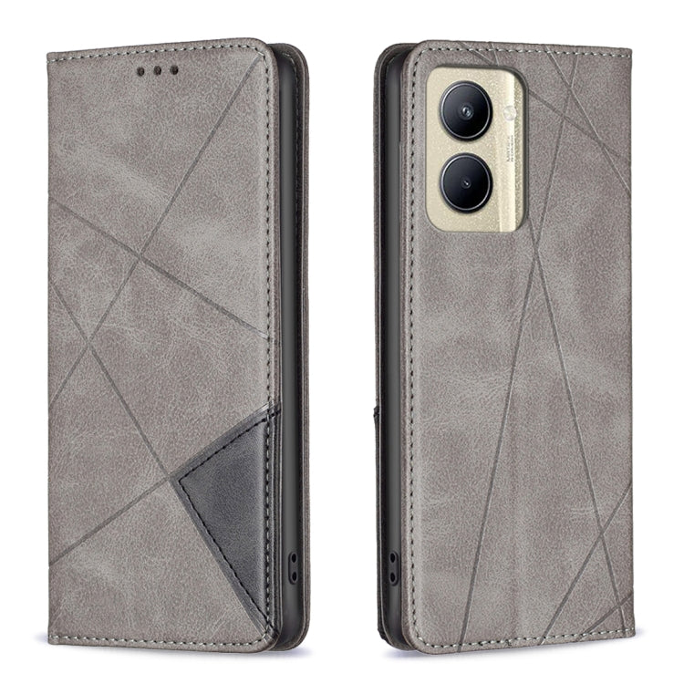 Rhombus Texture Magnetic Leather Phone Case, For Nokia C12, For Nokia C22, For Nokia C32, For Realme C33, For Motorola Edge 40 Pro 5G / Moto X40 /X40 Pro