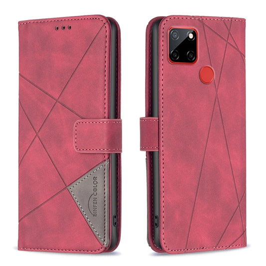 Magnetic Buckle Rhombus Texture Leather Phone Case, For Nokia C12, For Nokia C22, For Nokia C32, For Realme C33, For Motorola Edge 40 Pro 5G / Moto X40