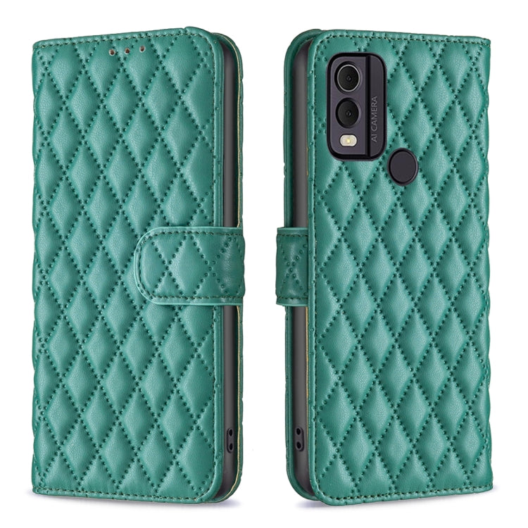 Diamond Lattice Wallet Flip Leather Phone Case, For Nokia C12, For Nokia C22, For Nokia C32, For Realme C33, For Motorola Edge 40 Pro 5G / Moto X40
