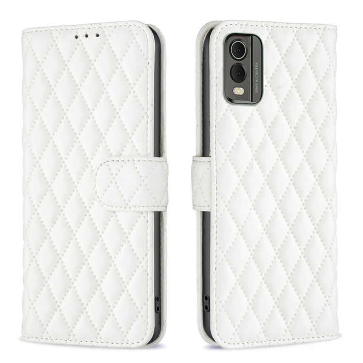 Diamond Lattice Wallet Flip Leather Phone Case, For Nokia C12, For Nokia C22, For Nokia C32, For Realme C33, For Motorola Edge 40 Pro 5G / Moto X40
