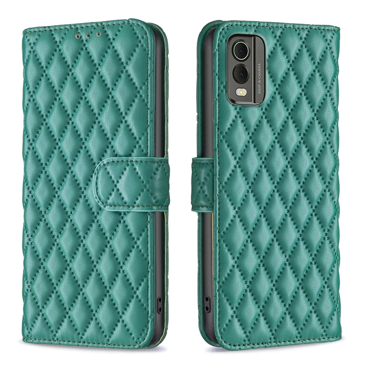 Diamond Lattice Wallet Flip Leather Phone Case, For Nokia C12, For Nokia C22, For Nokia C32, For Realme C33, For Motorola Edge 40 Pro 5G / Moto X40