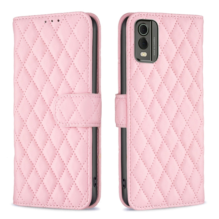 Diamond Lattice Wallet Flip Leather Phone Case, For Nokia C12, For Nokia C22, For Nokia C32, For Realme C33, For Motorola Edge 40 Pro 5G / Moto X40