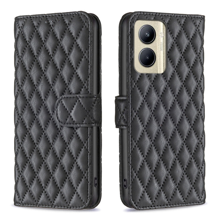 Diamond Lattice Wallet Flip Leather Phone Case, For Nokia C12, For Nokia C22, For Nokia C32, For Realme C33, For Motorola Edge 40 Pro 5G / Moto X40