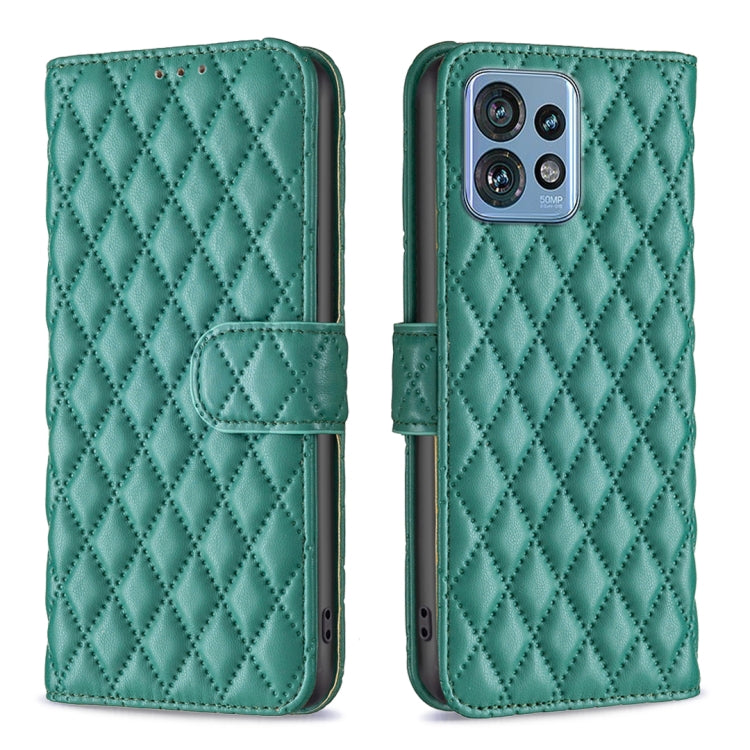 Diamond Lattice Wallet Flip Leather Phone Case, For Nokia C12, For Nokia C22, For Nokia C32, For Realme C33, For Motorola Edge 40 Pro 5G / Moto X40