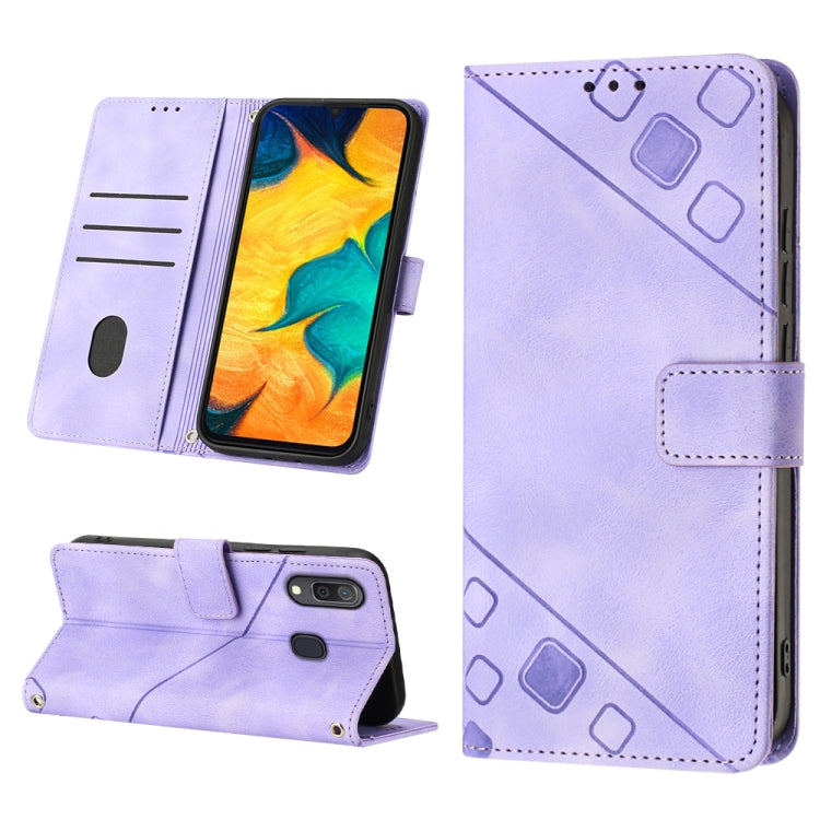 Skin-feel Embossed Leather Phone Case, For Samsung Galaxy A30 / A20 / M10s, For Samsung Galaxy A50 / A30s / A50s, For Samsung Galaxy A51 5G / A51 JP Version, For Samsung Galaxy A51 / M40s, For Samsung Galaxy F62 / M62, For Samsung Galaxy M13 Global    ...