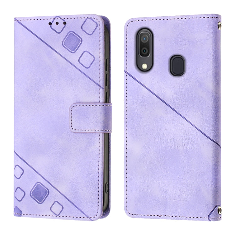 Skin-feel Embossed Leather Phone Case, For Samsung Galaxy A30 / A20 / M10s, For Samsung Galaxy A50 / A30s / A50s, For Samsung Galaxy A51 5G / A51 JP Version, For Samsung Galaxy A51 / M40s, For Samsung Galaxy F62 / M62, For Samsung Galaxy M13 Global    ...