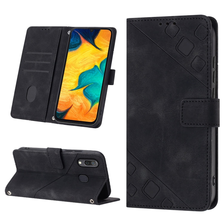 Skin-feel Embossed Leather Phone Case, For Samsung Galaxy A30 / A20 / M10s, For Samsung Galaxy A50 / A30s / A50s, For Samsung Galaxy A51 5G / A51 JP Version, For Samsung Galaxy A51 / M40s, For Samsung Galaxy F62 / M62, For Samsung Galaxy M13 Global    ...