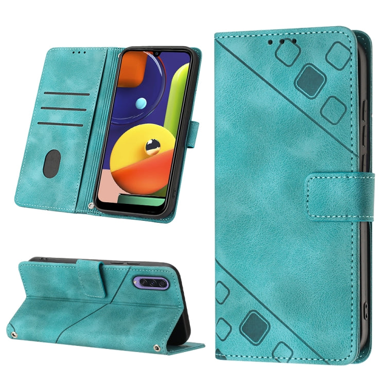 Skin-feel Embossed Leather Phone Case, For Samsung Galaxy A30 / A20 / M10s, For Samsung Galaxy A50 / A30s / A50s, For Samsung Galaxy A51 5G / A51 JP Version, For Samsung Galaxy A51 / M40s, For Samsung Galaxy F62 / M62, For Samsung Galaxy M13 Global    ...