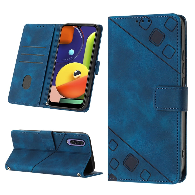 Skin-feel Embossed Leather Phone Case, For Samsung Galaxy A30 / A20 / M10s, For Samsung Galaxy A50 / A30s / A50s, For Samsung Galaxy A51 5G / A51 JP Version, For Samsung Galaxy A51 / M40s, For Samsung Galaxy F62 / M62, For Samsung Galaxy M13 Global    ...