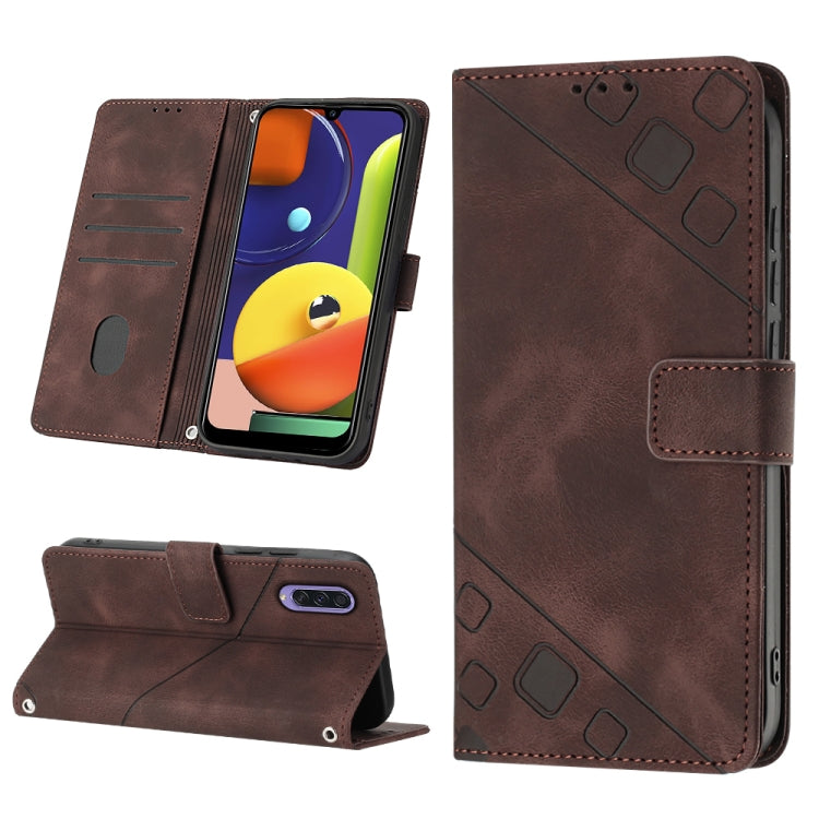 Skin-feel Embossed Leather Phone Case, For Samsung Galaxy A30 / A20 / M10s, For Samsung Galaxy A50 / A30s / A50s, For Samsung Galaxy A51 5G / A51 JP Version, For Samsung Galaxy A51 / M40s, For Samsung Galaxy F62 / M62, For Samsung Galaxy M13 Global    ...