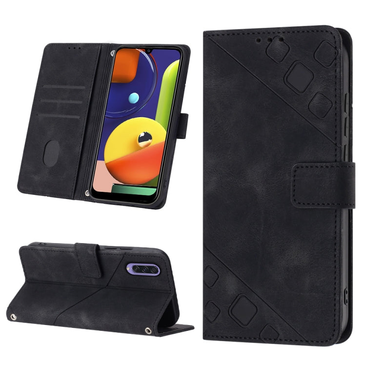 Skin-feel Embossed Leather Phone Case, For Samsung Galaxy A30 / A20 / M10s, For Samsung Galaxy A50 / A30s / A50s, For Samsung Galaxy A51 5G / A51 JP Version, For Samsung Galaxy A51 / M40s, For Samsung Galaxy F62 / M62, For Samsung Galaxy M13 Global    ...