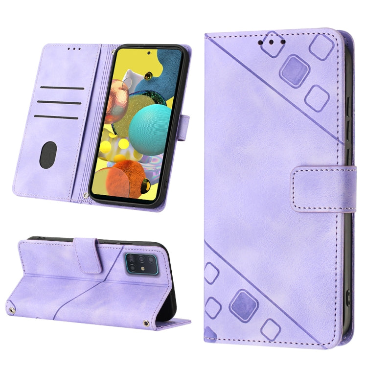 Skin-feel Embossed Leather Phone Case, For Samsung Galaxy A30 / A20 / M10s, For Samsung Galaxy A50 / A30s / A50s, For Samsung Galaxy A51 5G / A51 JP Version, For Samsung Galaxy A51 / M40s, For Samsung Galaxy F62 / M62, For Samsung Galaxy M13 Global    ...