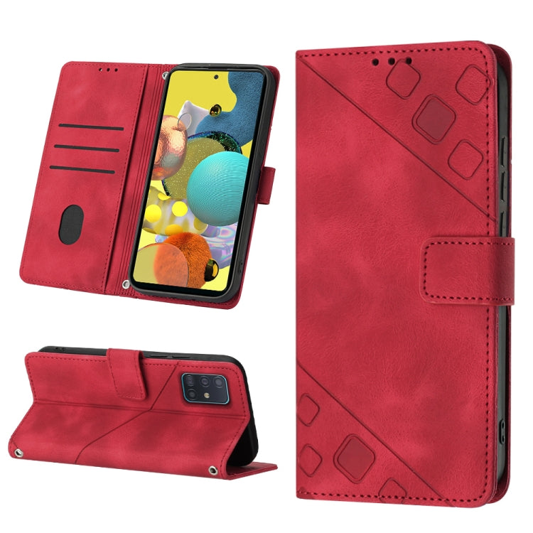 Skin-feel Embossed Leather Phone Case, For Samsung Galaxy A30 / A20 / M10s, For Samsung Galaxy A50 / A30s / A50s, For Samsung Galaxy A51 5G / A51 JP Version, For Samsung Galaxy A51 / M40s, For Samsung Galaxy F62 / M62, For Samsung Galaxy M13 Global    ...