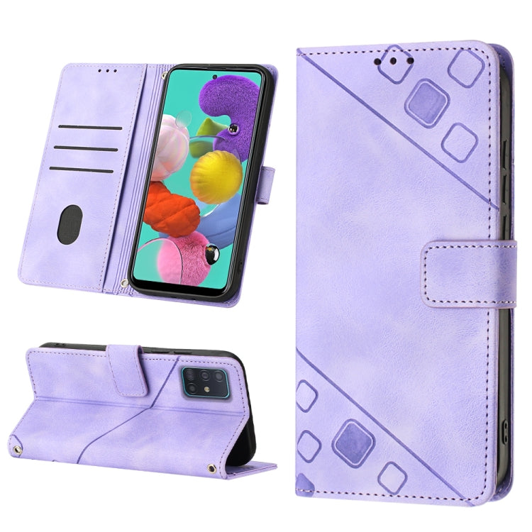 Skin-feel Embossed Leather Phone Case, For Samsung Galaxy A30 / A20 / M10s, For Samsung Galaxy A50 / A30s / A50s, For Samsung Galaxy A51 5G / A51 JP Version, For Samsung Galaxy A51 / M40s, For Samsung Galaxy F62 / M62, For Samsung Galaxy M13 Global    ...