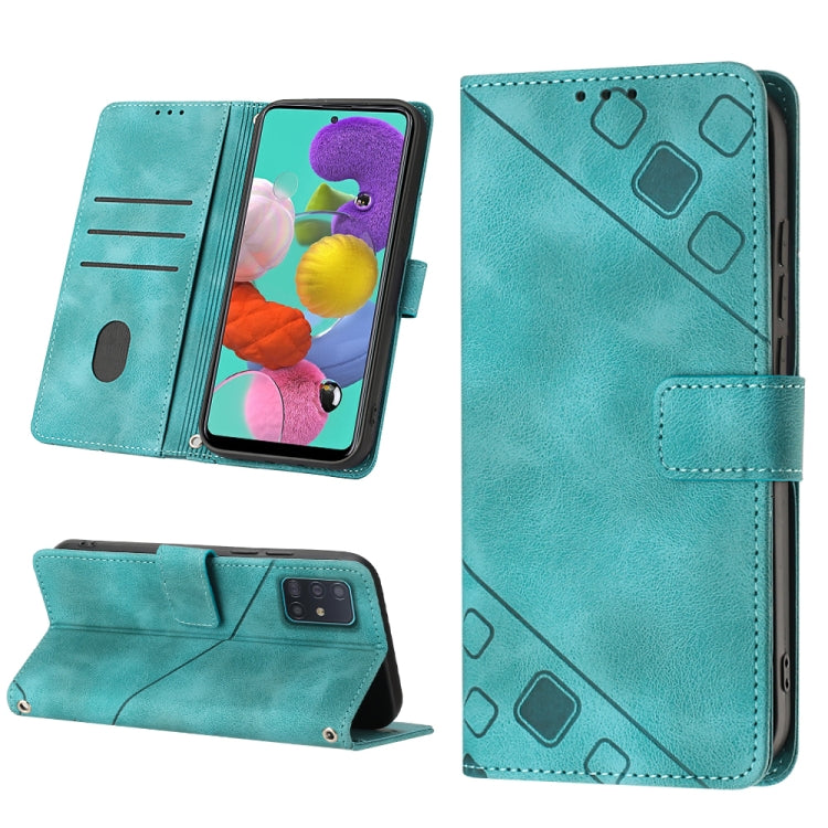 Skin-feel Embossed Leather Phone Case, For Samsung Galaxy A30 / A20 / M10s, For Samsung Galaxy A50 / A30s / A50s, For Samsung Galaxy A51 5G / A51 JP Version, For Samsung Galaxy A51 / M40s, For Samsung Galaxy F62 / M62, For Samsung Galaxy M13 Global    ...