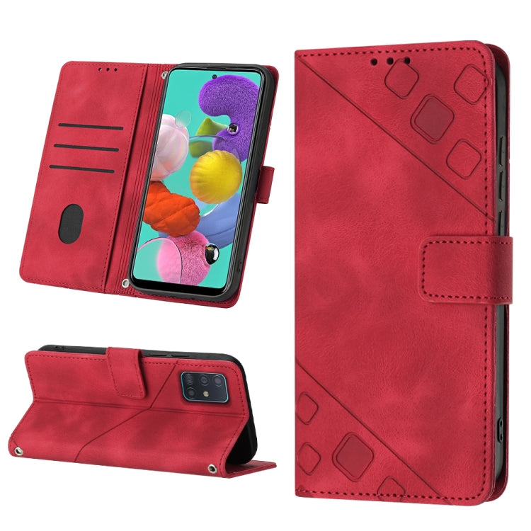 Skin-feel Embossed Leather Phone Case, For Samsung Galaxy A30 / A20 / M10s, For Samsung Galaxy A50 / A30s / A50s, For Samsung Galaxy A51 5G / A51 JP Version, For Samsung Galaxy A51 / M40s, For Samsung Galaxy F62 / M62, For Samsung Galaxy M13 Global    ...
