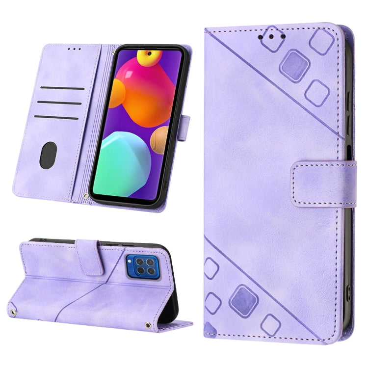 Skin-feel Embossed Leather Phone Case, For Samsung Galaxy A30 / A20 / M10s, For Samsung Galaxy A50 / A30s / A50s, For Samsung Galaxy A51 5G / A51 JP Version, For Samsung Galaxy A51 / M40s, For Samsung Galaxy F62 / M62, For Samsung Galaxy M13 Global    ...