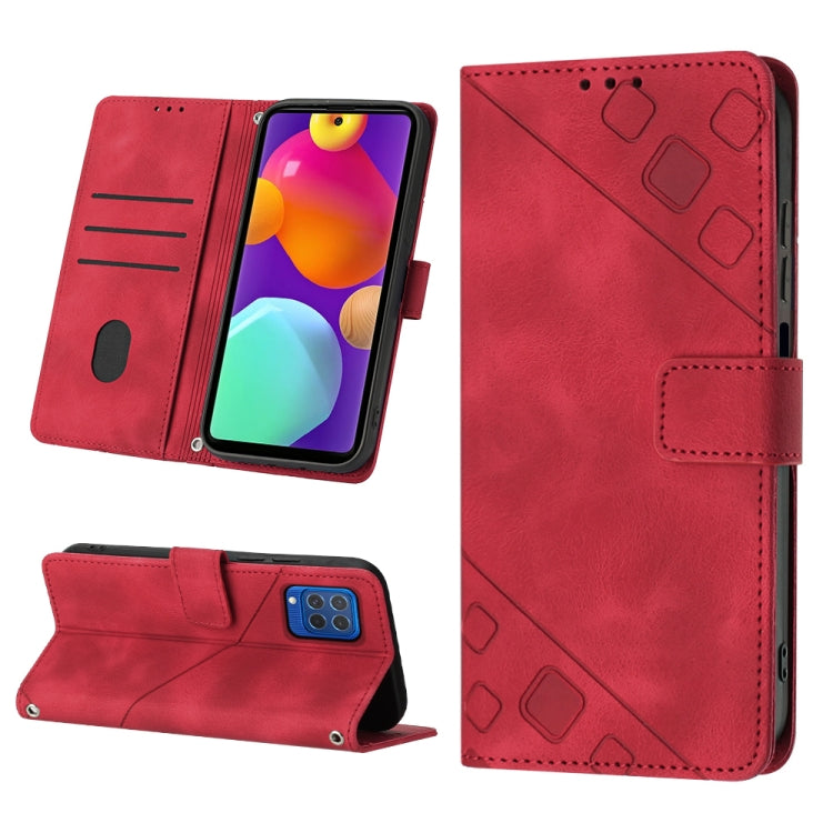 Skin-feel Embossed Leather Phone Case, For Samsung Galaxy A30 / A20 / M10s, For Samsung Galaxy A50 / A30s / A50s, For Samsung Galaxy A51 5G / A51 JP Version, For Samsung Galaxy A51 / M40s, For Samsung Galaxy F62 / M62, For Samsung Galaxy M13 Global    ...