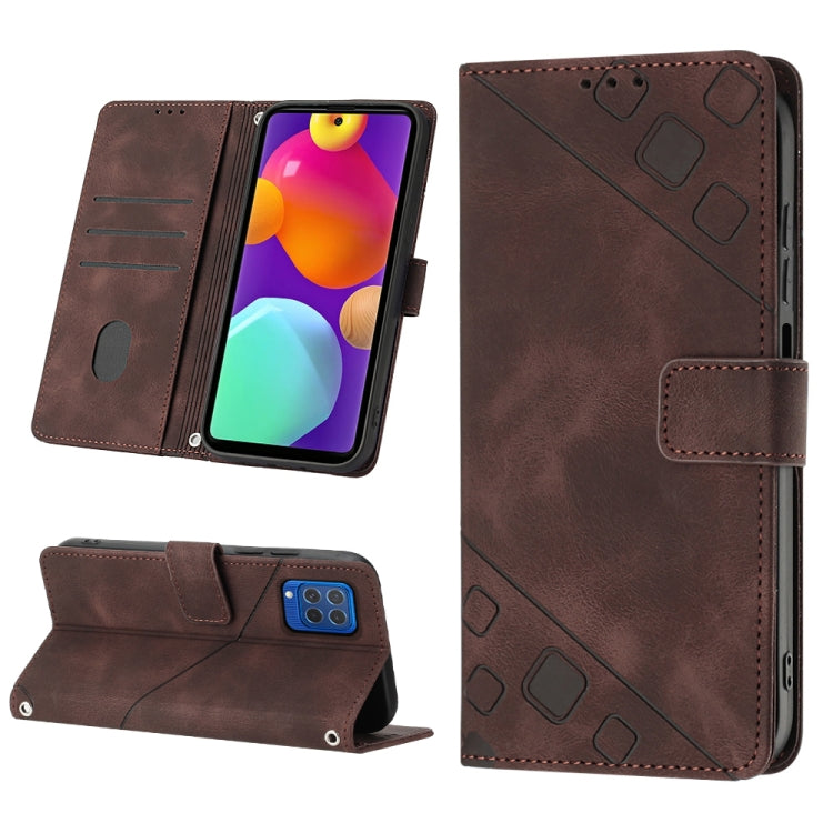 Skin-feel Embossed Leather Phone Case, For Samsung Galaxy A30 / A20 / M10s, For Samsung Galaxy A50 / A30s / A50s, For Samsung Galaxy A51 5G / A51 JP Version, For Samsung Galaxy A51 / M40s, For Samsung Galaxy F62 / M62, For Samsung Galaxy M13 Global    ...