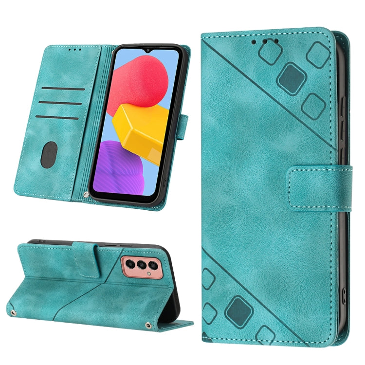 Skin-feel Embossed Leather Phone Case, For Samsung Galaxy A30 / A20 / M10s, For Samsung Galaxy A50 / A30s / A50s, For Samsung Galaxy A51 5G / A51 JP Version, For Samsung Galaxy A51 / M40s, For Samsung Galaxy F62 / M62, For Samsung Galaxy M13 Global    ...