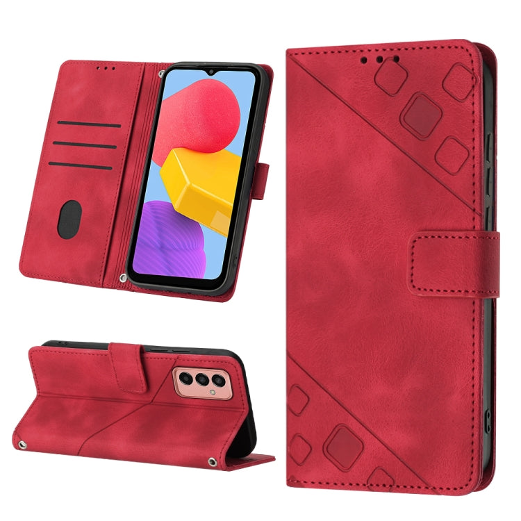 Skin-feel Embossed Leather Phone Case, For Samsung Galaxy A30 / A20 / M10s, For Samsung Galaxy A50 / A30s / A50s, For Samsung Galaxy A51 5G / A51 JP Version, For Samsung Galaxy A51 / M40s, For Samsung Galaxy F62 / M62, For Samsung Galaxy M13 Global    ...