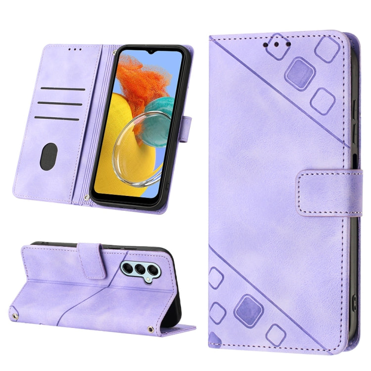 Skin-feel Embossed Leather Phone Case, For Samsung Galaxy A30 / A20 / M10s, For Samsung Galaxy A50 / A30s / A50s, For Samsung Galaxy A51 5G / A51 JP Version, For Samsung Galaxy A51 / M40s, For Samsung Galaxy F62 / M62, For Samsung Galaxy M13 Global    ...