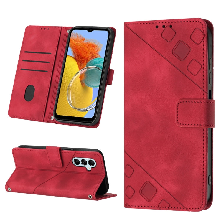 Skin-feel Embossed Leather Phone Case, For Samsung Galaxy A30 / A20 / M10s, For Samsung Galaxy A50 / A30s / A50s, For Samsung Galaxy A51 5G / A51 JP Version, For Samsung Galaxy A51 / M40s, For Samsung Galaxy F62 / M62, For Samsung Galaxy M13 Global    ...