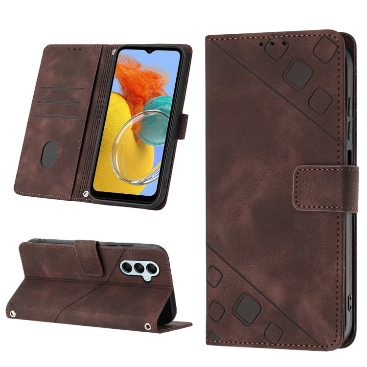 Skin-feel Embossed Leather Phone Case, For Samsung Galaxy A30 / A20 / M10s, For Samsung Galaxy A50 / A30s / A50s, For Samsung Galaxy A51 5G / A51 JP Version, For Samsung Galaxy A51 / M40s, For Samsung Galaxy F62 / M62, For Samsung Galaxy M13 Global    ...