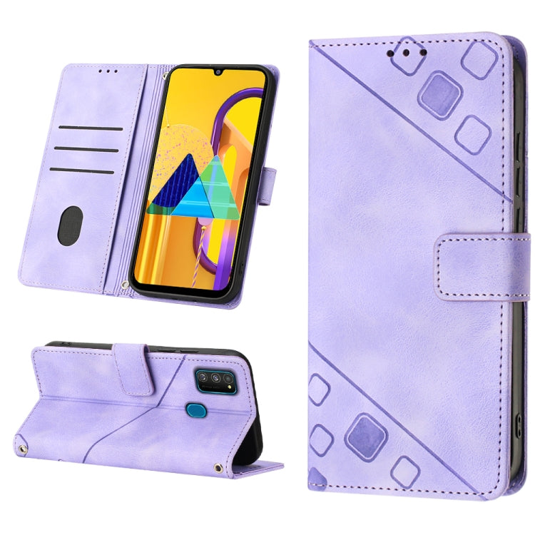 Skin-feel Embossed Leather Phone Case, For Samsung Galaxy A30 / A20 / M10s, For Samsung Galaxy A50 / A30s / A50s, For Samsung Galaxy A51 5G / A51 JP Version, For Samsung Galaxy A51 / M40s, For Samsung Galaxy F62 / M62, For Samsung Galaxy M13 Global    ...