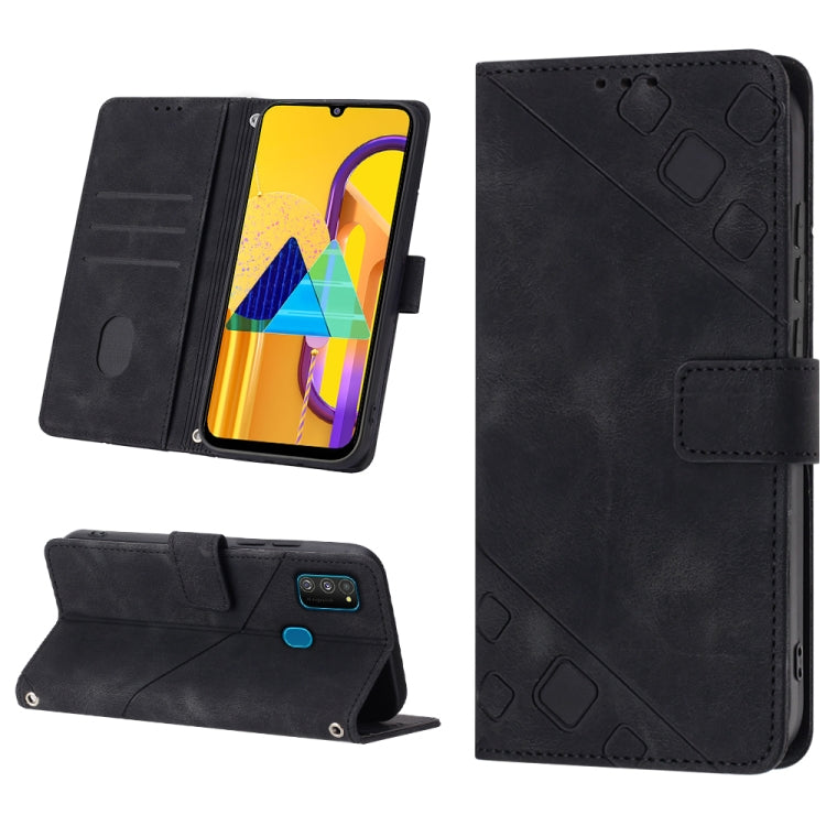 Skin-feel Embossed Leather Phone Case, For Samsung Galaxy A30 / A20 / M10s, For Samsung Galaxy A50 / A30s / A50s, For Samsung Galaxy A51 5G / A51 JP Version, For Samsung Galaxy A51 / M40s, For Samsung Galaxy F62 / M62, For Samsung Galaxy M13 Global    ...
