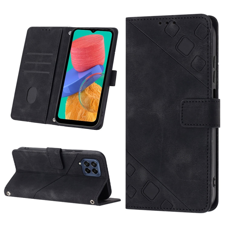 Skin-feel Embossed Leather Phone Case, For Samsung Galaxy M31 / F41 / M21s, For Samsung Galaxy M31s, For Samsung Galaxy M33 5G Global, For Samsung Galaxy M51, For Samsung Galaxy M52 5G, For Samsung Galaxy M53 5G, For Samsung Galaxy S20                 ...