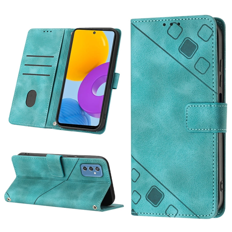 Skin-feel Embossed Leather Phone Case, For Samsung Galaxy M31 / F41 / M21s, For Samsung Galaxy M31s, For Samsung Galaxy M33 5G Global, For Samsung Galaxy M51, For Samsung Galaxy M52 5G, For Samsung Galaxy M53 5G, For Samsung Galaxy S20                 ...