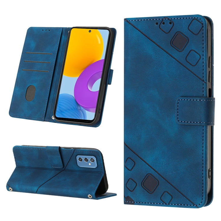 Skin-feel Embossed Leather Phone Case, For Samsung Galaxy M31 / F41 / M21s, For Samsung Galaxy M31s, For Samsung Galaxy M33 5G Global, For Samsung Galaxy M51, For Samsung Galaxy M52 5G, For Samsung Galaxy M53 5G, For Samsung Galaxy S20                 ...