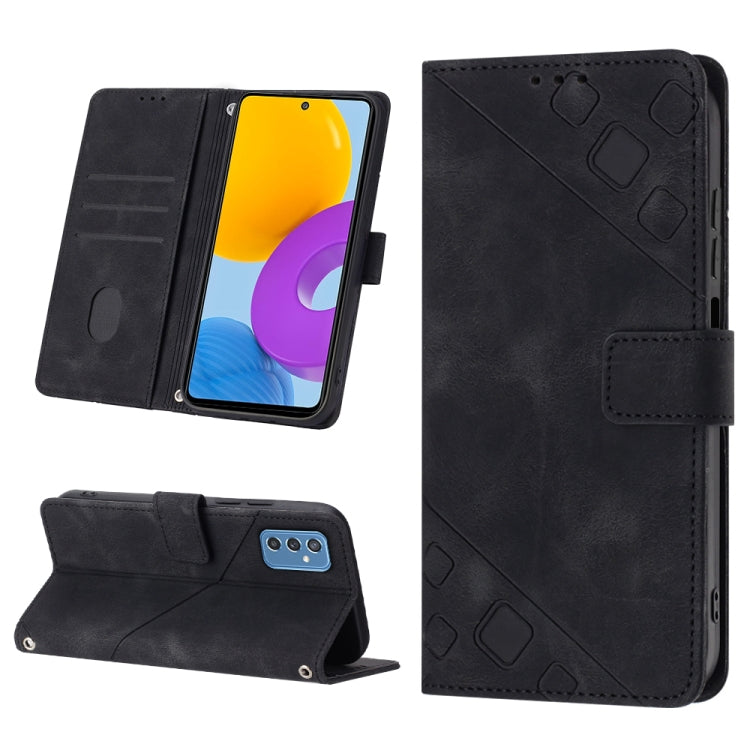 Skin-feel Embossed Leather Phone Case, For Samsung Galaxy M31 / F41 / M21s, For Samsung Galaxy M31s, For Samsung Galaxy M33 5G Global, For Samsung Galaxy M51, For Samsung Galaxy M52 5G, For Samsung Galaxy M53 5G, For Samsung Galaxy S20                 ...