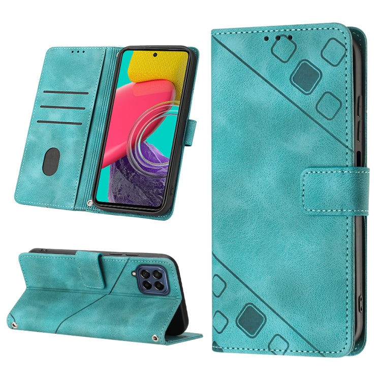 Skin-feel Embossed Leather Phone Case, For Samsung Galaxy M31 / F41 / M21s, For Samsung Galaxy M31s, For Samsung Galaxy M33 5G Global, For Samsung Galaxy M51, For Samsung Galaxy M52 5G, For Samsung Galaxy M53 5G, For Samsung Galaxy S20                 ...