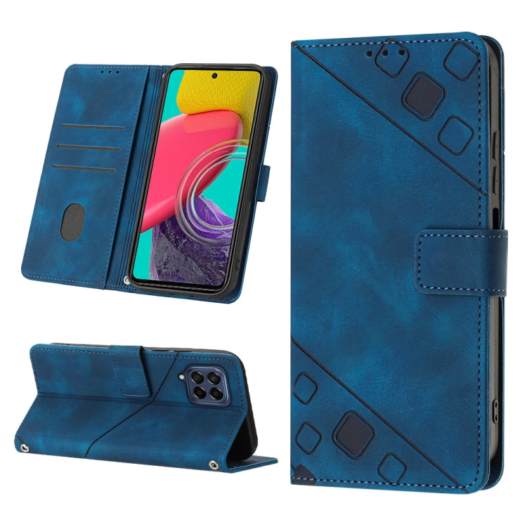 Skin-feel Embossed Leather Phone Case, For Samsung Galaxy M31 / F41 / M21s, For Samsung Galaxy M31s, For Samsung Galaxy M33 5G Global, For Samsung Galaxy M51, For Samsung Galaxy M52 5G, For Samsung Galaxy M53 5G, For Samsung Galaxy S20                 ...