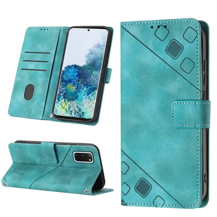 Skin-feel Embossed Leather Phone Case, For Samsung Galaxy M31 / F41 / M21s, For Samsung Galaxy M31s, For Samsung Galaxy M33 5G Global, For Samsung Galaxy M51, For Samsung Galaxy M52 5G, For Samsung Galaxy M53 5G, For Samsung Galaxy S20                 ...