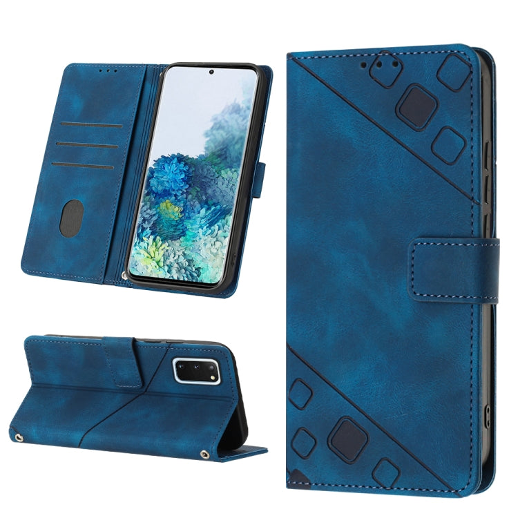 Skin-feel Embossed Leather Phone Case, For Samsung Galaxy M31 / F41 / M21s, For Samsung Galaxy M31s, For Samsung Galaxy M33 5G Global, For Samsung Galaxy M51, For Samsung Galaxy M52 5G, For Samsung Galaxy M53 5G, For Samsung Galaxy S20                 ...