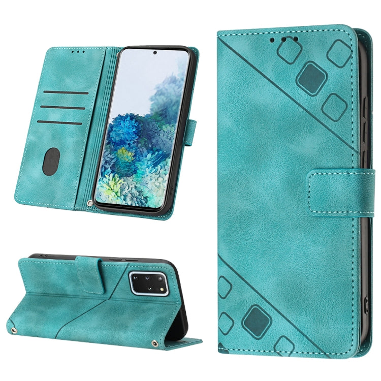 Skin-feel Embossed Leather Phone Case, For Samsung Galaxy M31 / F41 / M21s, For Samsung Galaxy M31s, For Samsung Galaxy M33 5G Global, For Samsung Galaxy M51, For Samsung Galaxy M52 5G, For Samsung Galaxy M53 5G, For Samsung Galaxy S20                 ...