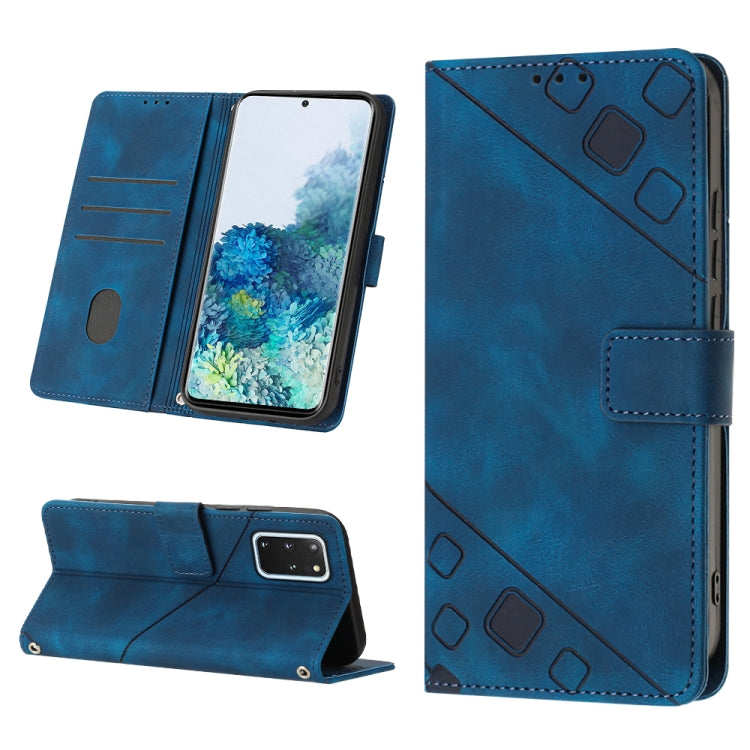 Skin-feel Embossed Leather Phone Case, For Samsung Galaxy M31 / F41 / M21s, For Samsung Galaxy M31s, For Samsung Galaxy M33 5G Global, For Samsung Galaxy M51, For Samsung Galaxy M52 5G, For Samsung Galaxy M53 5G, For Samsung Galaxy S20                 ...