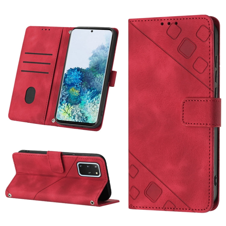 Skin-feel Embossed Leather Phone Case, For Samsung Galaxy M31 / F41 / M21s, For Samsung Galaxy M31s, For Samsung Galaxy M33 5G Global, For Samsung Galaxy M51, For Samsung Galaxy M52 5G, For Samsung Galaxy M53 5G, For Samsung Galaxy S20                 ...