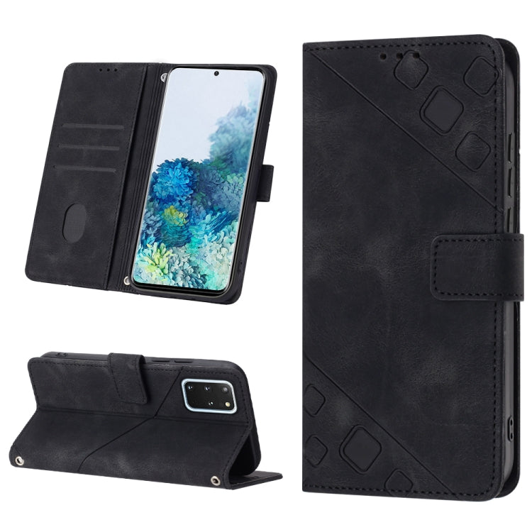 Skin-feel Embossed Leather Phone Case, For Samsung Galaxy M31 / F41 / M21s, For Samsung Galaxy M31s, For Samsung Galaxy M33 5G Global, For Samsung Galaxy M51, For Samsung Galaxy M52 5G, For Samsung Galaxy M53 5G, For Samsung Galaxy S20                 ...