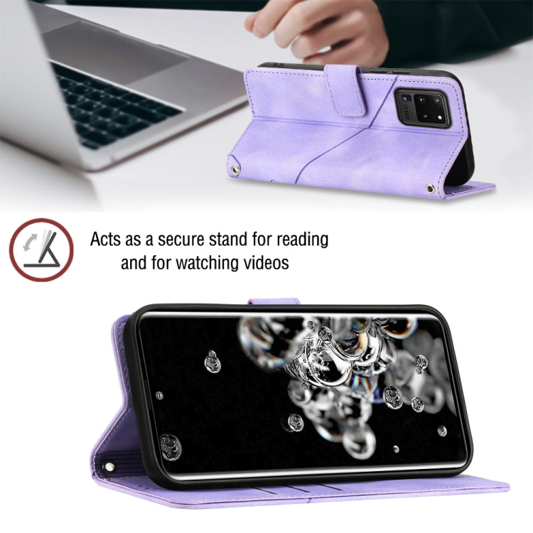 Skin-feel Embossed Leather Phone Case, For Samsung Galaxy S20 Ultra, For Samsung Galaxy Xcover6 Pro