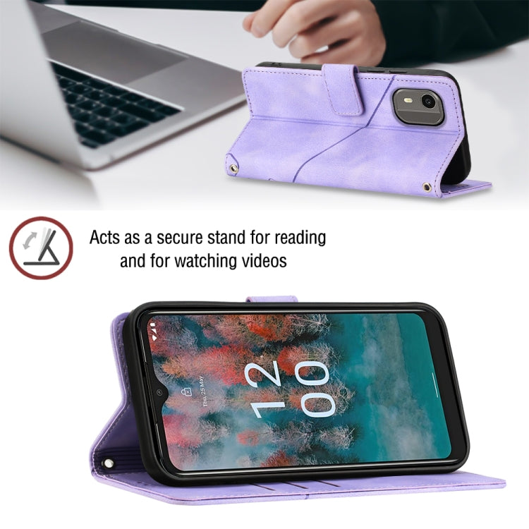 Skin-feel Embossed Leather Phone Case, For Nokia C12, For Nokia C02, For Nokia C22, For Nokia C32, For Nokia G22, For Xiaomi Poco C55 / Redmi 12C / 11A, For Xiaomi 13, For Xiaomi 13 Pro