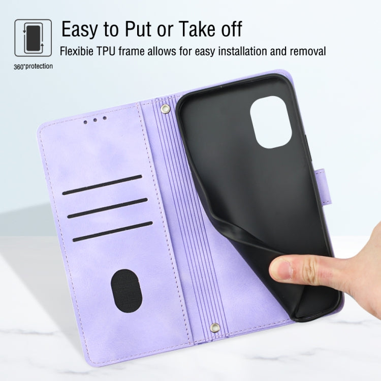 Skin-feel Embossed Leather Phone Case, For Nokia C12, For Nokia C02, For Nokia C22, For Nokia C32, For Nokia G22, For Xiaomi Poco C55 / Redmi 12C / 11A, For Xiaomi 13, For Xiaomi 13 Pro