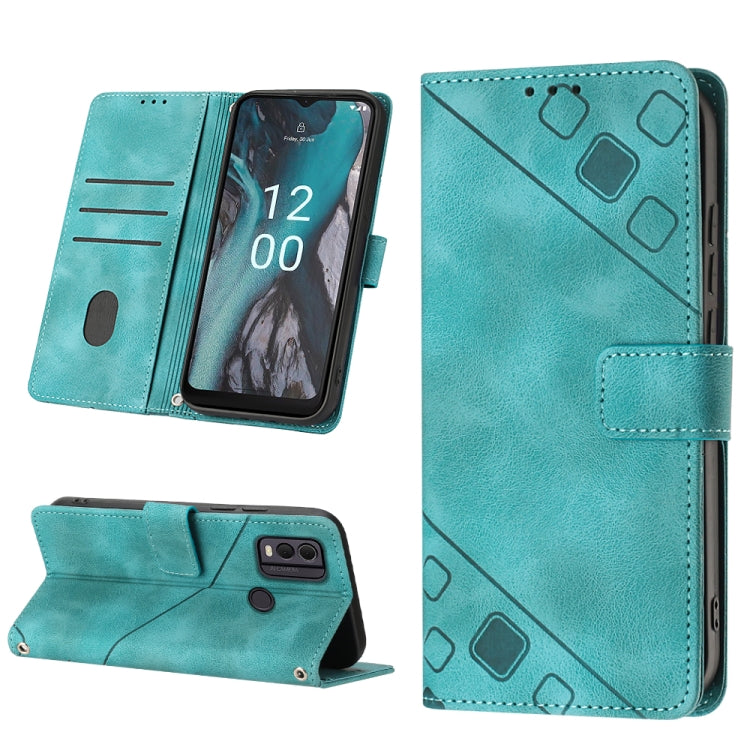 Skin-feel Embossed Leather Phone Case, For Nokia C12, For Nokia C02, For Nokia C22, For Nokia C32, For Nokia G22, For Xiaomi Poco C55 / Redmi 12C / 11A, For Xiaomi 13, For Xiaomi 13 Pro