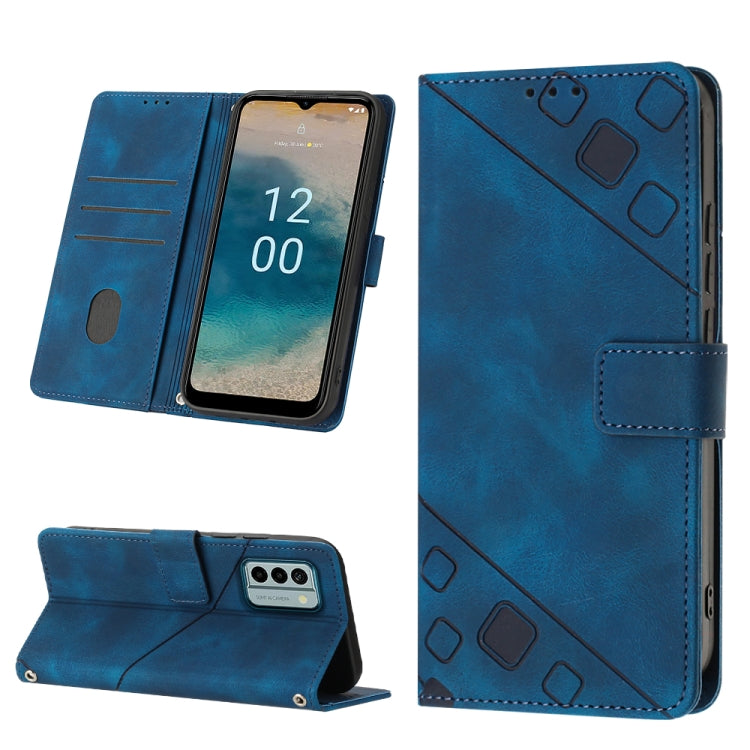 Skin-feel Embossed Leather Phone Case, For Nokia C12, For Nokia C02, For Nokia C22, For Nokia C32, For Nokia G22, For Xiaomi Poco C55 / Redmi 12C / 11A, For Xiaomi 13, For Xiaomi 13 Pro