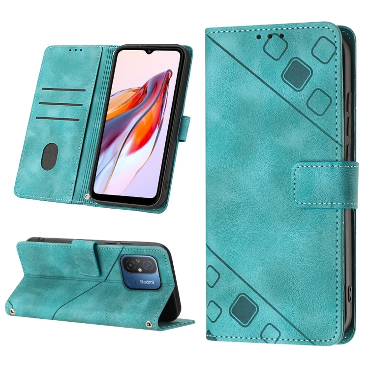 Skin-feel Embossed Leather Phone Case, For Nokia C12, For Nokia C02, For Nokia C22, For Nokia C32, For Nokia G22, For Xiaomi Poco C55 / Redmi 12C / 11A, For Xiaomi 13, For Xiaomi 13 Pro