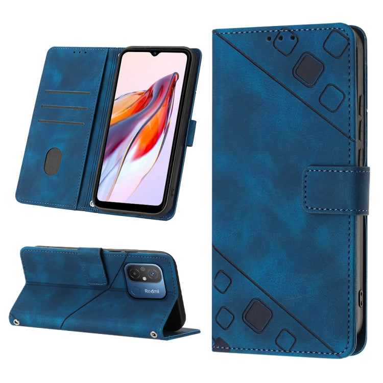 Skin-feel Embossed Leather Phone Case, For Nokia C12, For Nokia C02, For Nokia C22, For Nokia C32, For Nokia G22, For Xiaomi Poco C55 / Redmi 12C / 11A, For Xiaomi 13, For Xiaomi 13 Pro